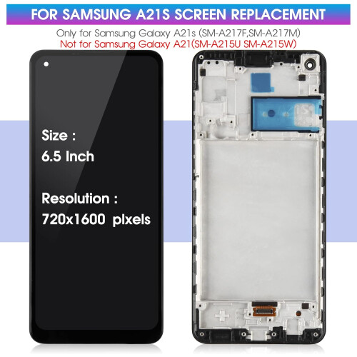 Screen Replacement For Samsung Galaxy A21s SM-A217F LCD Display+Frame 2