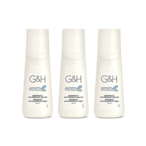 X 3 Bouteille Gh Protect+ Déodorant Anti-transpirant Roll-on Taille 100 Ml.