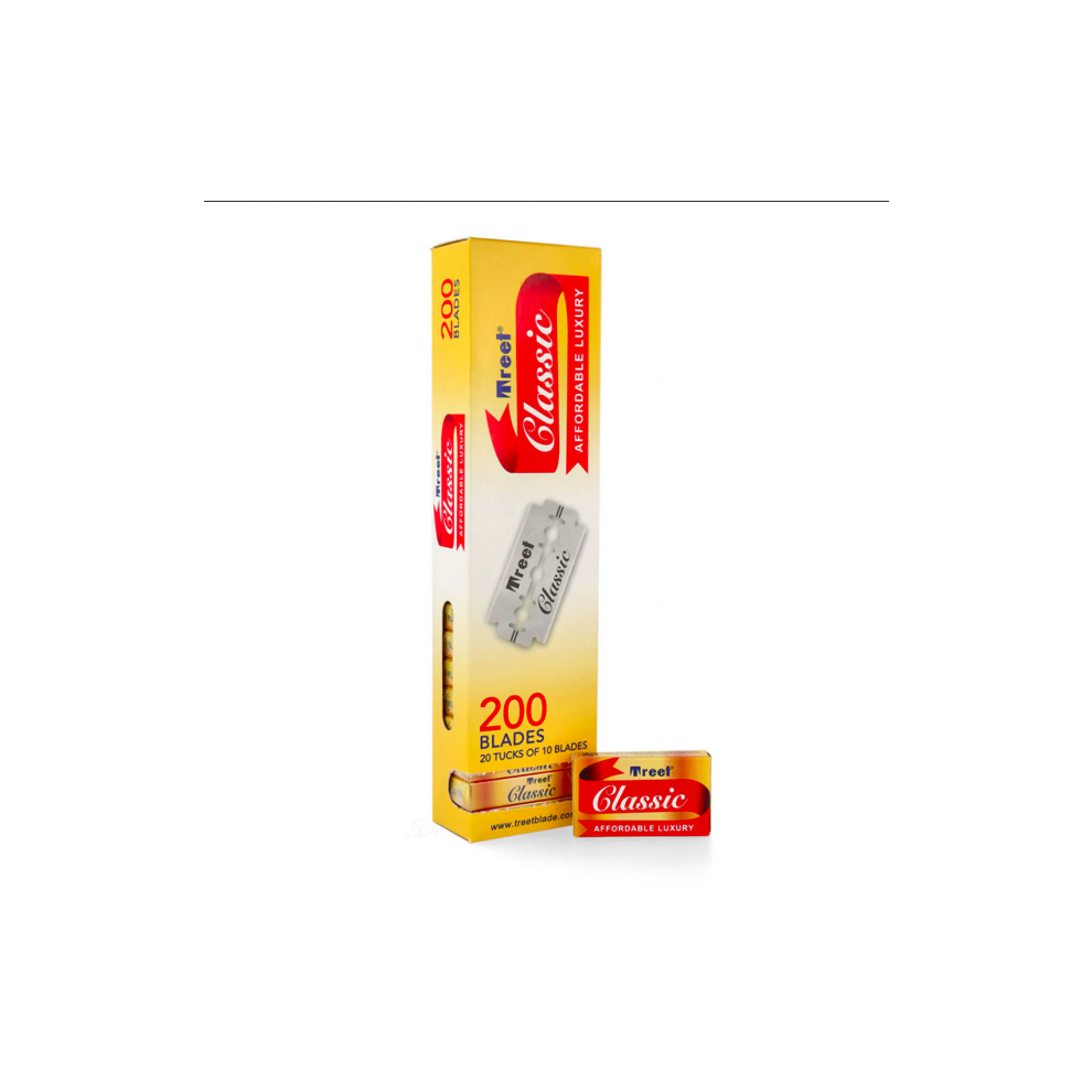 Treet Classic Double Edge Razor Blades 200 Blades Piller