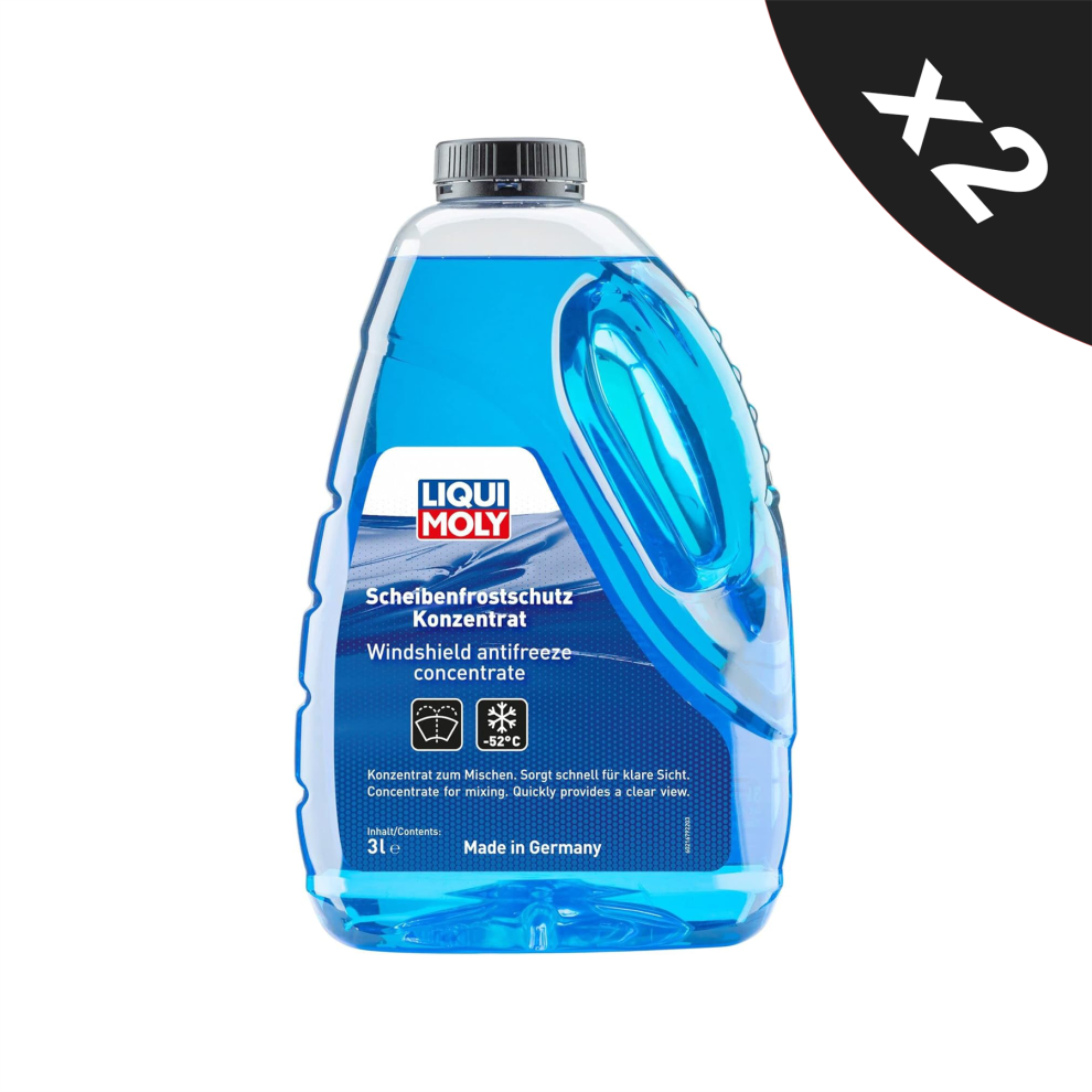 Liqui Moly Windshield Antifreeze Concentrate (-52 ÃÃ¢C) Windscreen Screenwash 2x3L