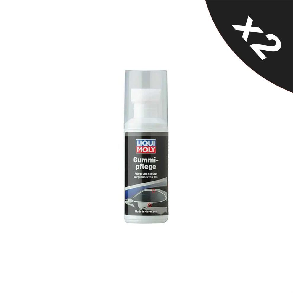 Liqui Moly Rubber Care Tyre Door Window Boot Rubber Seals 2x75ml