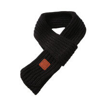 (black, One Size) Listenwind 13 Colors Kids Scarf Boys Girls Baby Winter Warm Scarf Knit Shawl Scarf Children Neck Collar Keep Warm Accessories