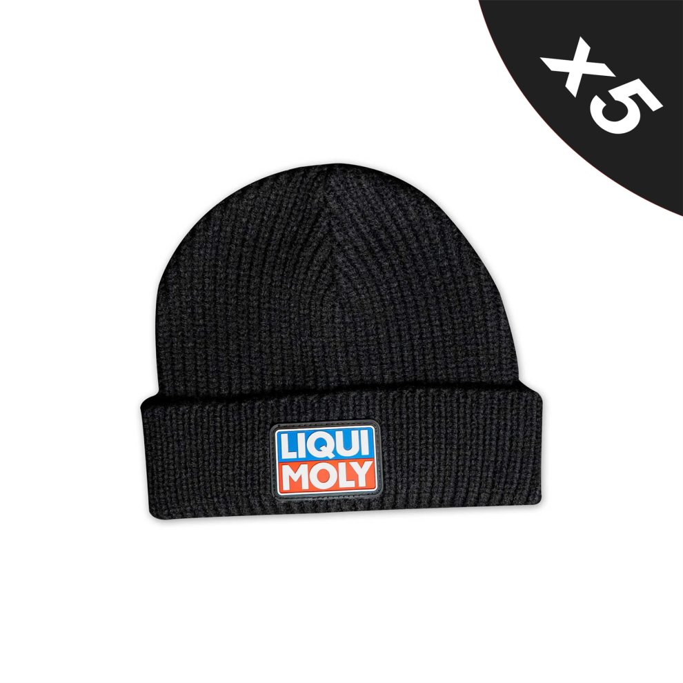 Liqui Moly Beanie Hat BLACK Warm Knit Hat for Cold Weather One Size (5 pcs)