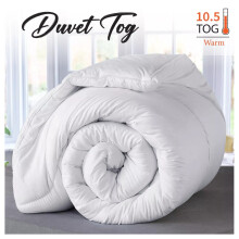 ( Single (135cm x 200cm)) Down Duvets & Quilts 10.5 Tog Soft Anti-Allergy Fluffy Breathable Lightwieght Comfortable Luxury Sleep Hotel Quality Duvet Single Double King Sizes