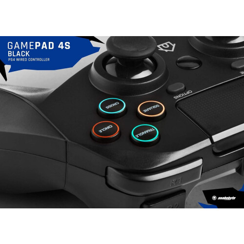 SnakeByte Game Pad 4S Wired Gaming Controller Black For PS4 1