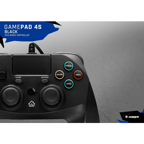 SnakeByte Game Pad 4S Wired Gaming Controller Black For PS4 2