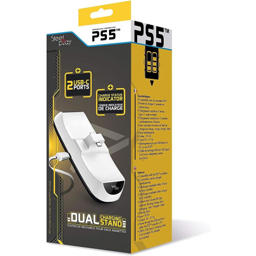 SteelSeries Steelplay Charging Station DualSense Controller PS5 White