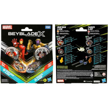 Beyblade X - Iron Man 4-80B (Stamina) & Thanos 4-60P (Balance) Kids Toy - Board Game
