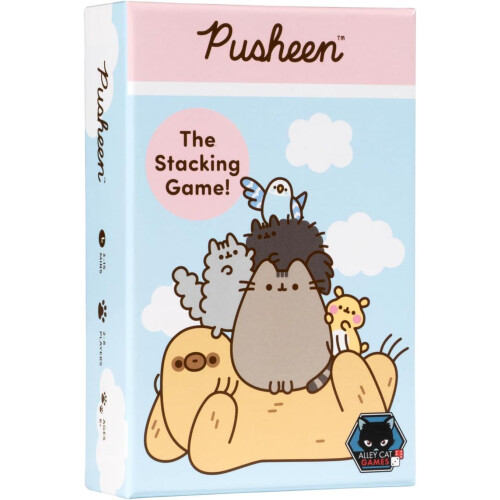 Alley Cat Games Pusheen The Stacking Board Game - Adorable Cat-Themed Dexterity Challenge - 2 to 6 Players Ages 6+ 15 Minutes - Stack Balance and 1