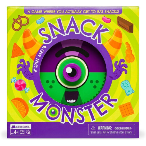Exploding Kittens Snack Monster Kid Friendly Card Game