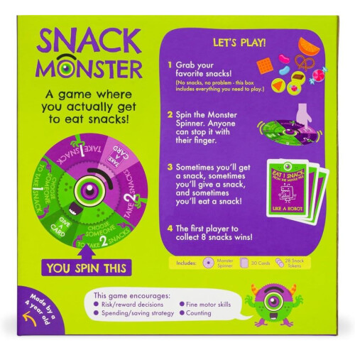 Exploding Kittens Snack Monster Kid Friendly Card Game 1