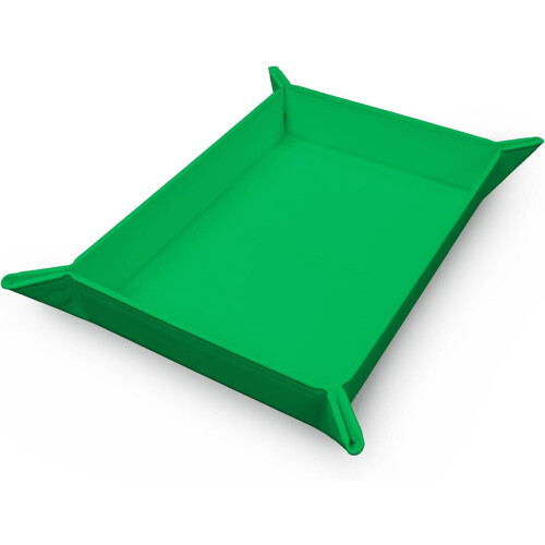 Vivid Magnetic Foldable Dice Tray - Green