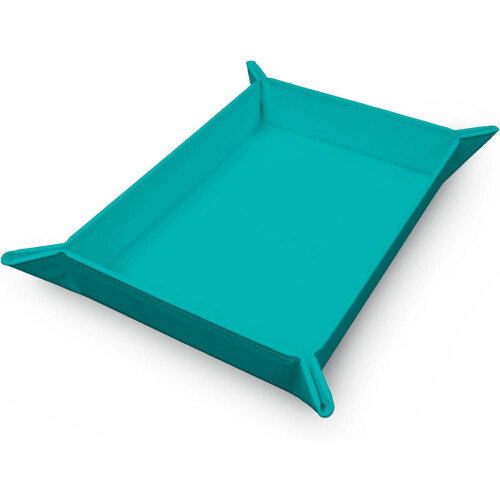 Vivid Magnetic Foldable Dice Tray - Teal
