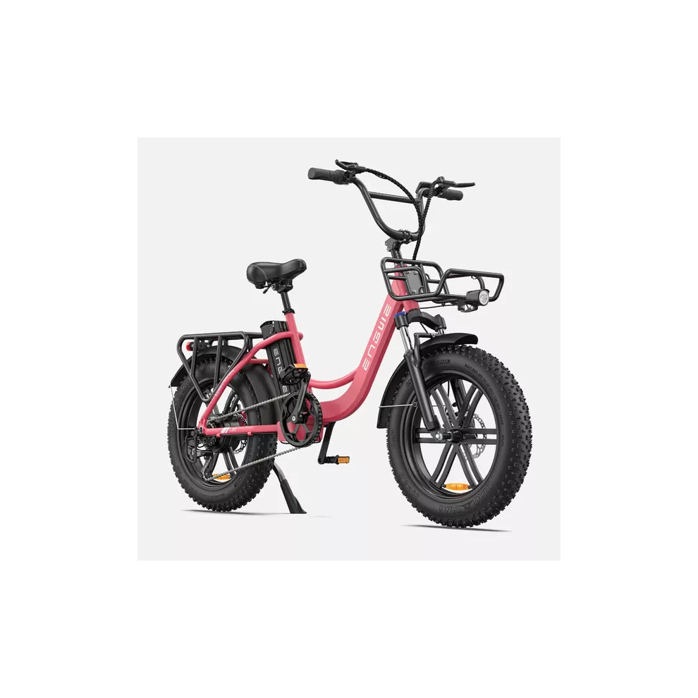 (Pink) ENGWE L20 Fat Tire Commuter E-Bike 750W 48V 13Ah