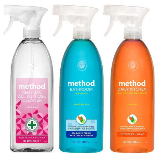 Phoenix Method Mixed Pack Spray, 3 x 828ml Cleaning Bundle