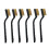 Mini Brass Wire Brush ,set For Cleaning Welding Slag And Rust,6 Pieces 1