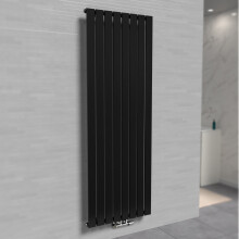 Nes Home 1800 X 546 mm Vertical Flat Panel Black Central Connection Radiator