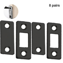 (Black) Cabinet Door Magnetic 8-pack Slim Magnetic Door Stop Small Drawer Magnetic Metal Wardrobe Door Magnetic Lock Adhesive Cabinet Magnet For Kitchen Close