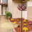 (Red) Outdoor Wind Spinner, Harlow Wind Spinner Rotator, Unique And Magical Metal Windmill, Dynamic 3d Lotus Windmill With Garden Stake 2