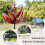 (Red) Outdoor Wind Spinner, Harlow Wind Spinner Rotator, Unique And Magical Metal Windmill, Dynamic 3d Lotus Windmill With Garden Stake 3