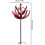 (Red) Outdoor Wind Spinner, Harlow Wind Spinner Rotator, Unique And Magical Metal Windmill, Dynamic 3d Lotus Windmill With Garden Stake 6