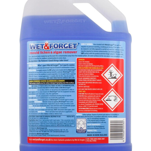 Phoenix Wet & Forget Mould Remover, Outdoor Cleaning Solution 5L 2