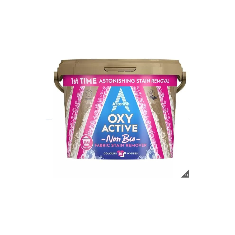 Astonish Oxy Active Non Bio Fabric Stain Remover, 3Kg