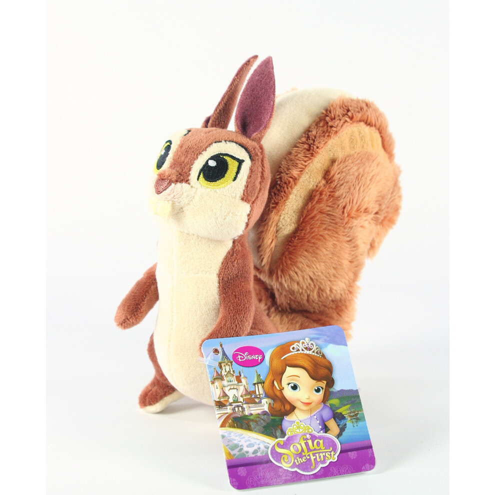 SOFIA THE FIRST squirrel WHATNAUGHT 6" soft plush toy Disney Junior - NEW!