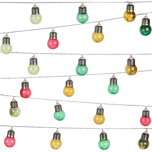 URBN Living 30 Pcs Multi Coloured LED Bulbs Christmas Party Lighting String Lights Decoration