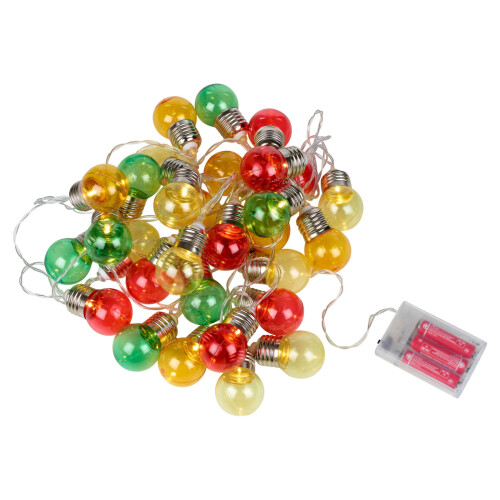 URBN Living 30 Pcs Multi Coloured LED Bulbs Christmas Party Lighting String Lights Decoration 2