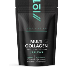 Multi Collagen Capsules - 90 Capsules - Types I, II, III, V & X - Wild