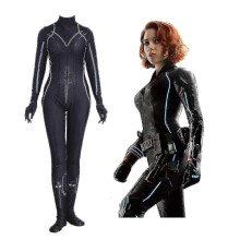 (L) Black Widow Bodysuit Jumpsuit Costume Women_f