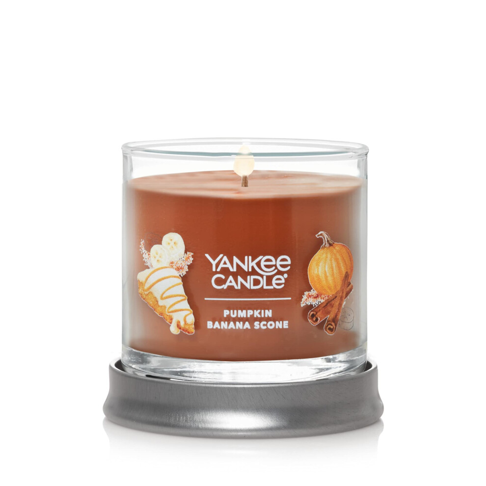 Yankee Candle Pumpkin Banana Scone Scented  Signature 43oz Small Tumbler Single Wick Candle  Over 20 Hours of Burn Time