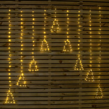 1.2m x 1.2m Christmas Tree Curtain Lights with 258 Warm White LEDs