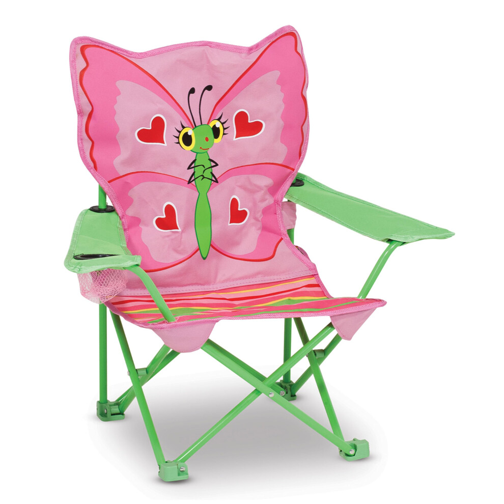 Melissa  Doug Bella Butterfly Childs Outdoor Chair FrustrationFree Packaging