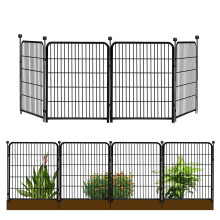 Getlay Gartenzaun 36 Zoll Hoch, 4 Paneele Insgesamt 9 Ft Hundezäune für Außenbereich, 4 Einseitige Platten, Ohne Tür