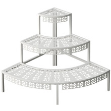 aboxoo 3-stufiger Pflanzenständer halbkreisförmiger Blumentopf Organizer
