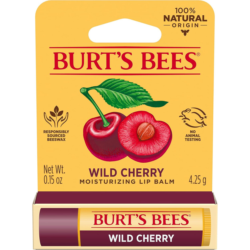 Burt's Bees Wild Cherry Moisturizing Lip Balm