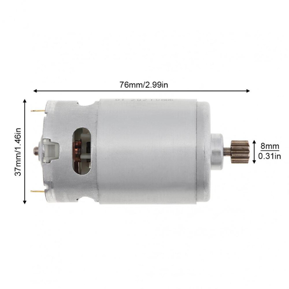 (14.4V) Rs550 12 Tooth Dc Motor 10.8-25v 21500-29000rpm Two-speed For Electric Drill / Screwdriver