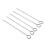 Stainless Steel Barbecue Skewers With Rack Grilling Needle And 5 Holder Set Reusable Barbecue Tools 28*12cm 4