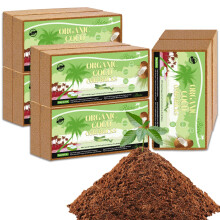 Riare 10pcs Organic Coco Coir Bricks Soil Blocks 100 Natural Compressed Coco Peat Brick Coconut Fiber Substrate with Low EC p