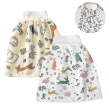2 Pieces Children Diaper Skirt Shorts Washable Baby Potty Training Skirts Kids For Baby Boy Girl Night Time Sleeping
