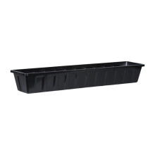 Novelty 2368 02368 Plastic Flower Box Planter 36-Inch Black