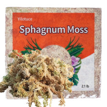Yilotuce 21 lb Sphagnum Moss for Plants Carefully Selected Clean Sphagnum Moss Brick for Rooting Plants