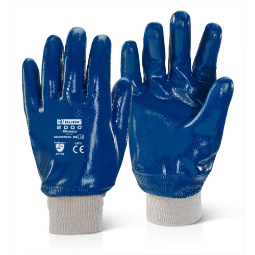 Click - NITRILE K/W F/C H/W BLUE SZ 9 -
