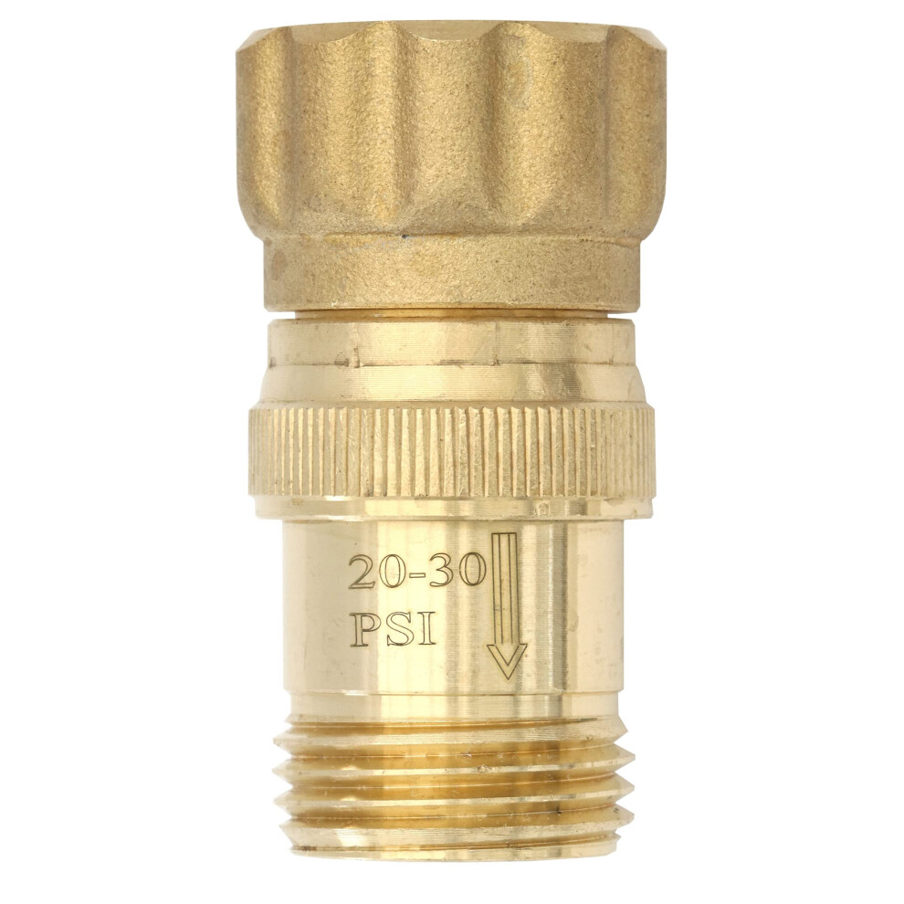 Vibrant Yard Co LLC LeadFree Brass 2030 psi Water Pressure Reducer Regulator  34 inch Hose Thread for Drip System  140 psi M