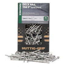 Huttig-Grip Zaun-/Deckschrauben 3 Zoll 10d für Holz, HGN10OGSTDK5, verzinkt, 5 lb Pack mit 390 Nägeln