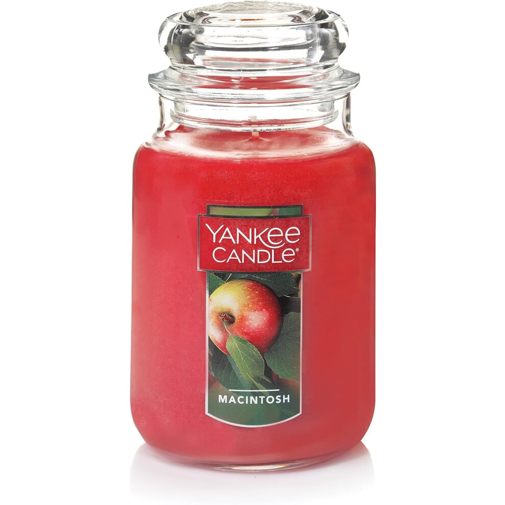 Yankee Candle 22Ounce Jar Scented Candle  Large  Macintosh