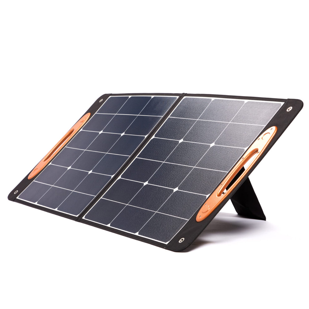 Duracell 100W Solar Panel for Duracell Portable Power Stations  High Conversion Efficiency  Durable and Foldable for Camping  Ba