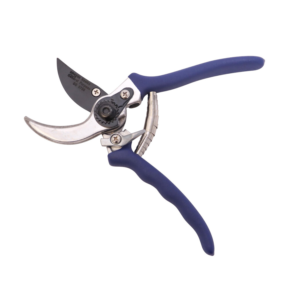 Amazon Basics 8Inch Steel Bypass Pruning Shears  Blue